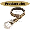 Unique Waist Belt Leopard Print Chain for Cowboy Cowgirl Stylish Rhinestones Buckle Retro Hot Buckle Waist Chain Belt