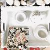 20-ct 6.5 Black Rose Floral Napk for Decoupage - Decorative Paper for Mother's Day, Shabby Chic Dinner - Kate
