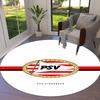 PSV Eindhoven Round Area Rug,Carpet Rug for Living Room Bedroom Sofa Playroom Decor,Non-slip Floor Mat