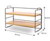 2 Layer Bookshelf Office Simple Desk Cabinet Desktop Arrangement and Storage Iron Art Shelf Student Creative Small Bookshelf New