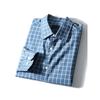 American Retro Pure Cotton Gingham Shirt Men's Long Sleeves Spring and Autumn 2024 New Coat Export Men's Casual Shirt