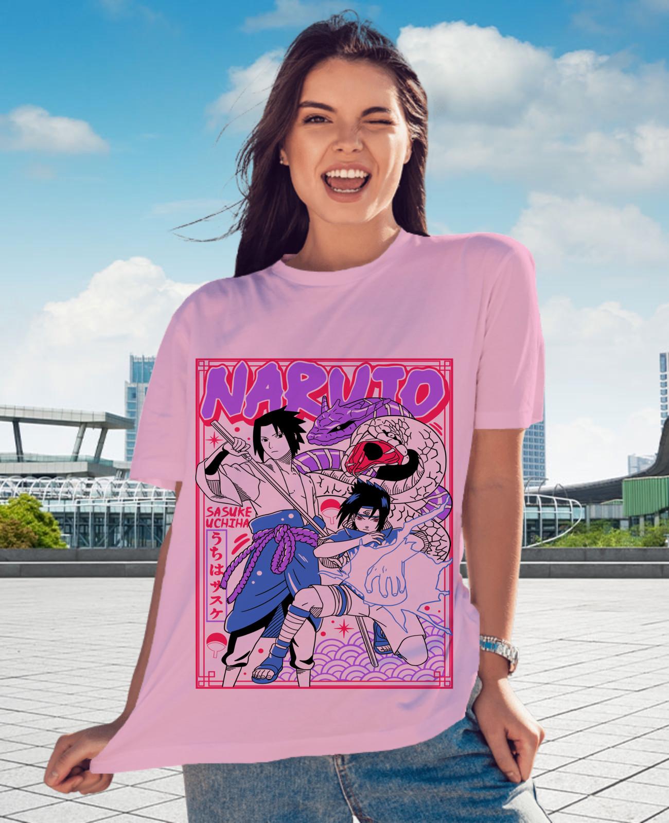 

Sasuke Uchiha T-Shirt Mens Womens Tees Top Naruto Jiraya Hinata Itachi Anime Horror Shirt All Size 3XL