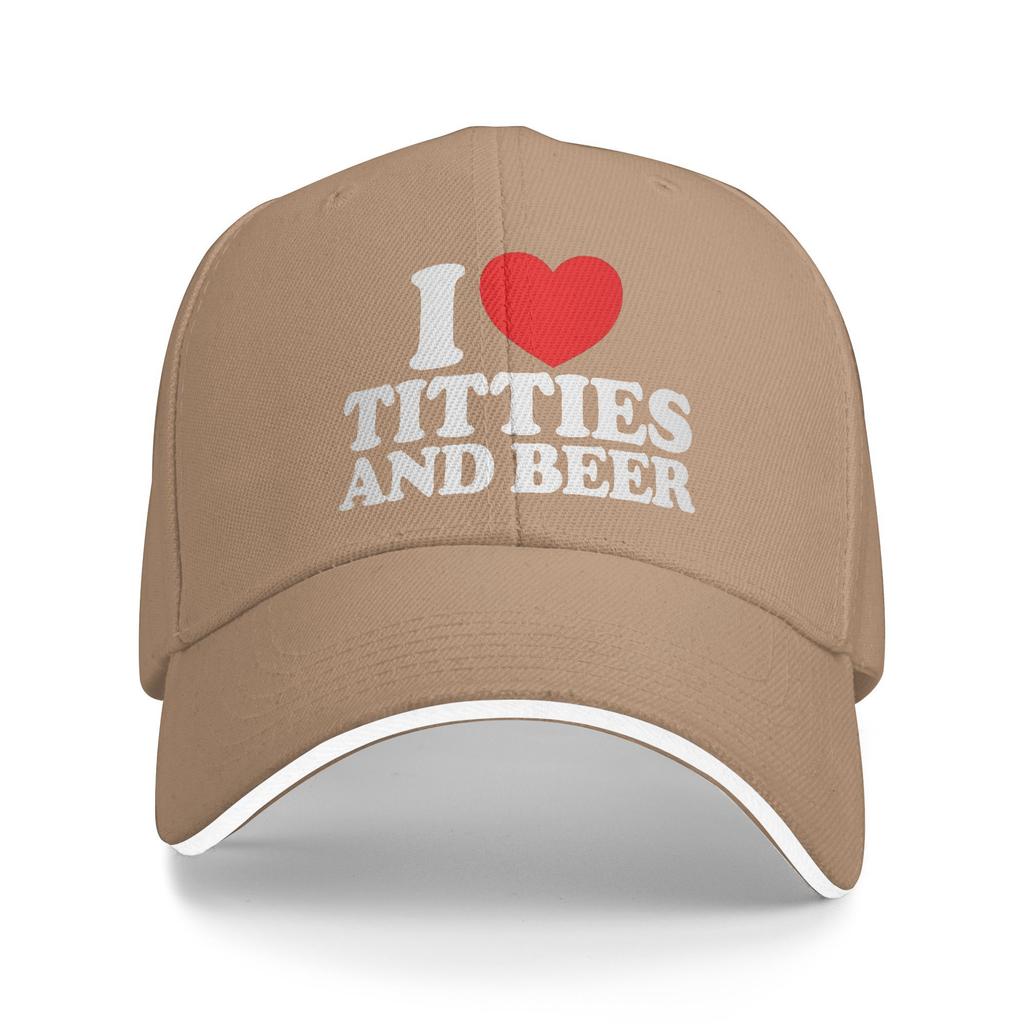 Amo Tette e Birra Cappellino da Baseball Estivo FeUnisex Unisex Cappellino da Trucker Personalizzato Vendita all'Ingrosso Streetwear Sport all'Aperto Cappellini da Baseball