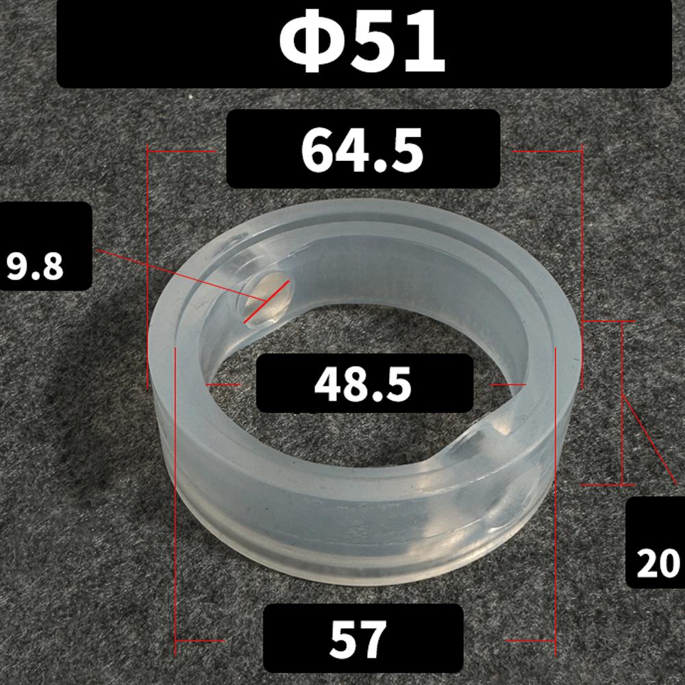 38 51 63 76 102mm EPDM VMQ Santiary Seal Gasket Replacement For 1.5" 2" 2.5" 3" 4" Tri Clamp Butterfly Valve Homebrew