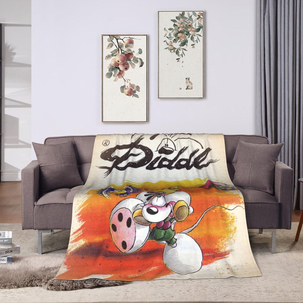 Super Warm BlanketBoy Girl Airplane Travel Diddl Cartoon Bedding Throws Flannel Bedspread For Street Trend Sofa Bed Cover