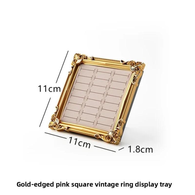 Vintage Jewelry Display Stand European Photo Frame Ring Jewelry Storage Tray Dresser Store Display Ornament Home