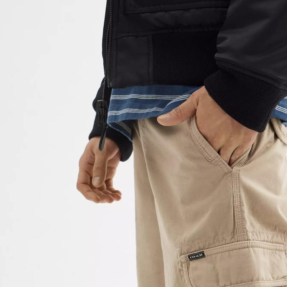 COACH SS25 Cargo Pants Men's Khaki CY567-