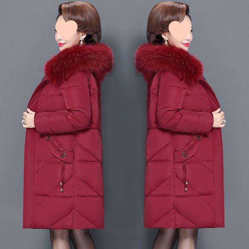 Plus size medium and old cotton-padded clothes women's medium and long new cotton-padded clothes medium cotton-padded jacket