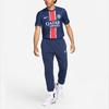 Nike Paris Saint-Germain Bisiklet Yaka Logolu Moda Günlük Kısa Kollu Futbol Forması İç Saha Maçı 2024/25 Erkek Üst Mavi Beyaz FN8774-411