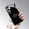 Optical Prism Pattern 2D Phone Case for Samsung S26 S25 S24 S23 S22 S21 S20 A56 A36 A16 - Electroplated Glass Protective Cover