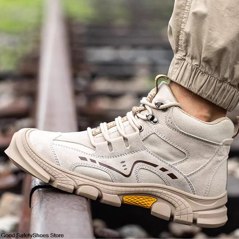 Arbeitsschuhe mit Stahlkappe, Stiefel für Herren und Damen, Sicherheitsstiefel, pannensicher, für Herren, Sport-Sicherheitsschuhe, Bau-Schutzschuhe, Arbeitsstiefel