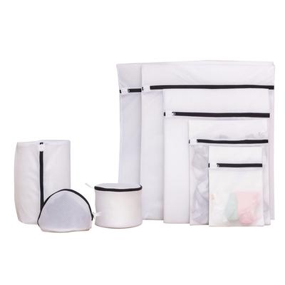 Set of 8 Mesh Laundry Bag Washing Machine Wash Bags with Zipper for Underwea Home Hotel