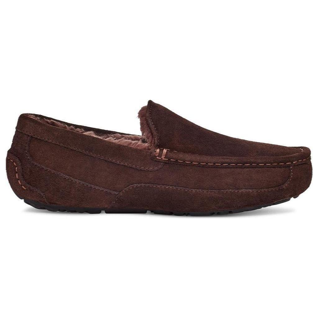UGG Cow Split Leather Casual Shoes Men's Chocolate 1115149-CHO