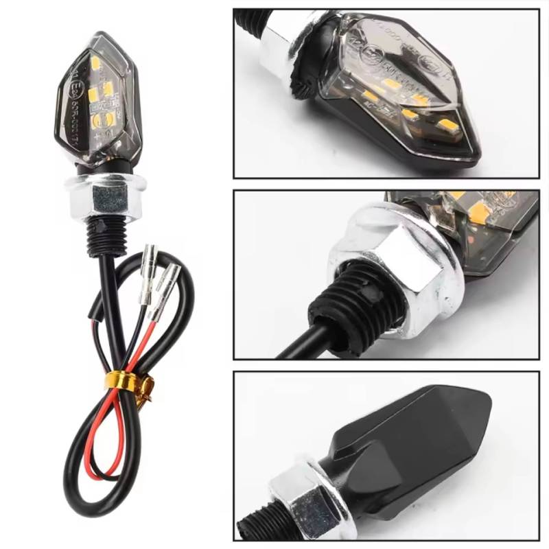 2/4pcs LED Turn Signal Light Super Bright Motorcycle Mini Universal Led Motorbike Lampe Amber Blinker LED Indicators Light