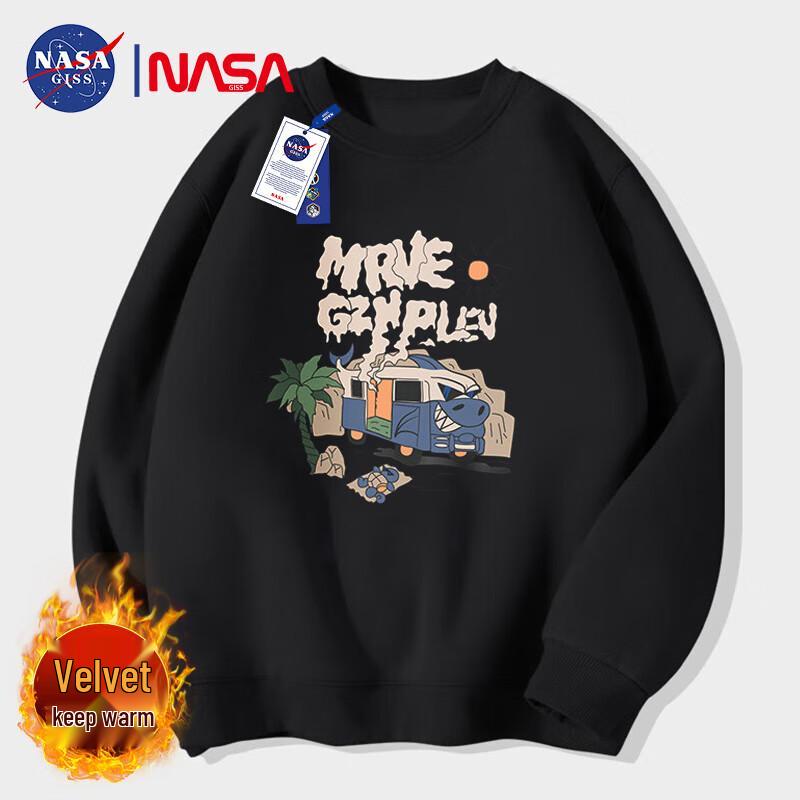 Мужской свитшот NASA GISS с графическим принтом и круглым вырезом M