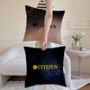 Citizen Cushion Cover Anti-dustmite Pillowcase Invisible Zipper Silky Short Plush Sofa Cushion Cover