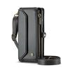 Pour Samsung Galaxy Série A12 A13 A71 S20 S21 S22 S23 S24 S25 Z Fold3 Z Fold4 Z Fold5 Z Fold6 Sac Téléphone Bandoulière Multifonctionnel en Cuir PU