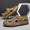 British Men's Trendy Shoes Hot Selling Summer Men's Outdoor Sandals Handmade Wear-resistant Soles Anti Slip Seaside Beach Shoes