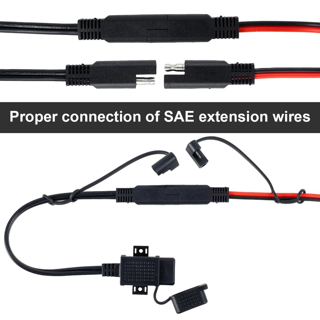 SAE to USB Adapter 5V/2.1A Professional Motorcycle USB Charger with Extension Cable Quick Charge Motorcycle Phone Charger with