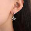 Chic Korean Five-Point Star Stud Dangle Earrings - Women's Cute & Versatile Jewelry