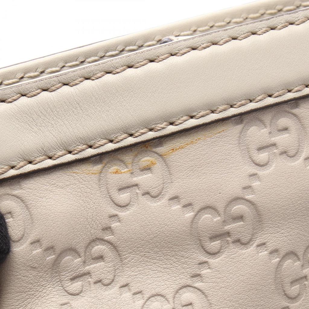 Used GUCCI Sookey Gucci Shima Tote Bag 296835 Leather Beige Used Women