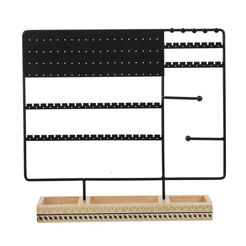 European Style Metal Jewelry Rack+multifunctional Earring Storage Earring Rack Bracelet Ring Necklace Jewelry Display Rack