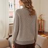 Women's Turtleneck Sweater, Striped for Fall and Winter