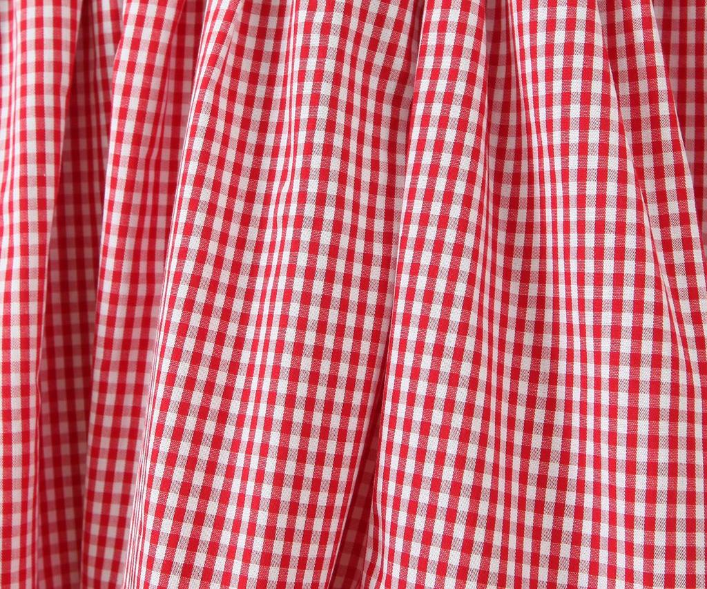 2026 Sweet Plaid Yarn-Dyed Halter V-Neck Mini Dress with Sexy Open Back