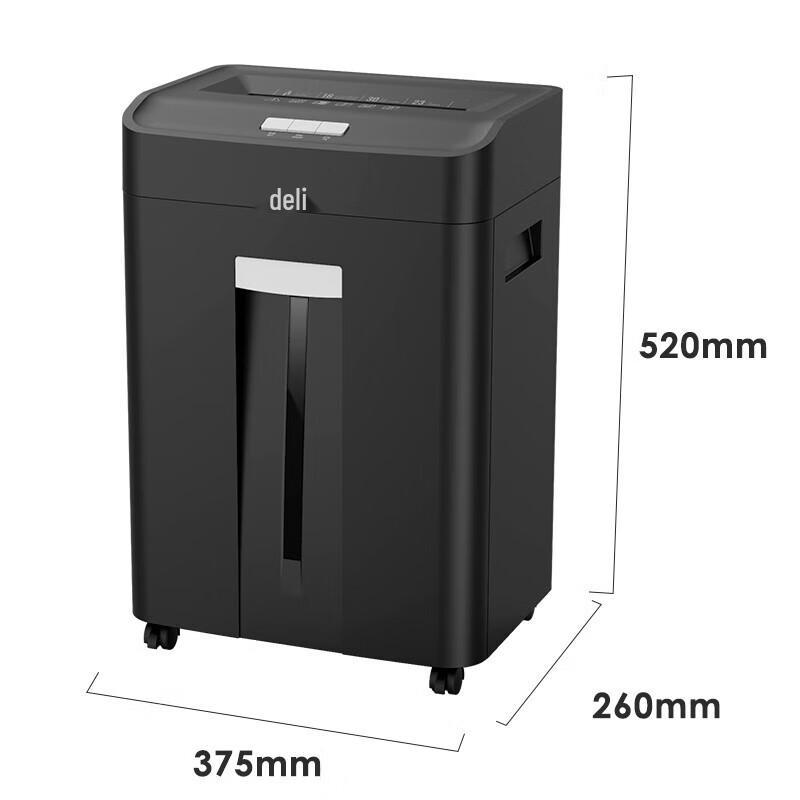 Deli Level 4 Cross-Cut Paper Shredder CN plug (adapter included)