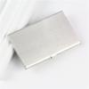 Water-Resistant Stainless Steel Business Card Holder Slim Silver Metal Pocket Case for Men Women Client Meeting Office Carry
