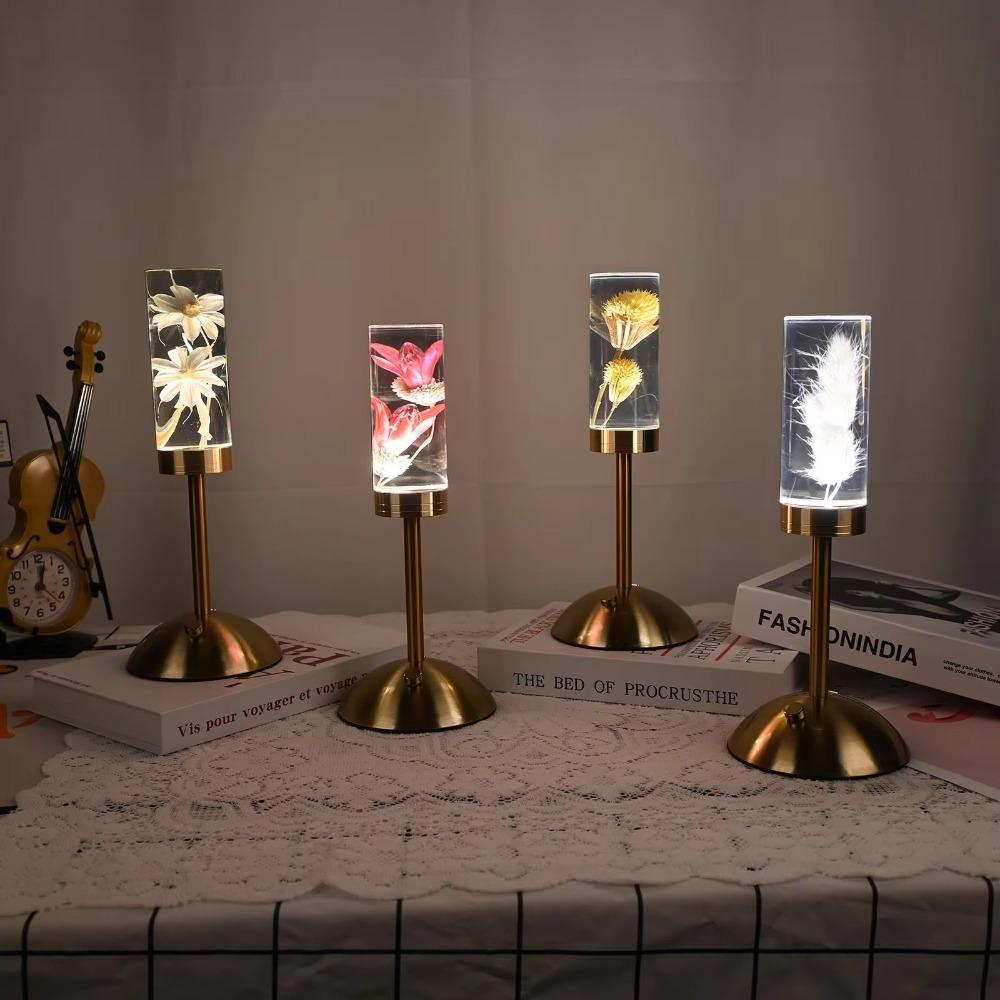 Standing Dimming Night Light Immortal Flower Atmosphere Lamp New Bedside Lamp  Ornament