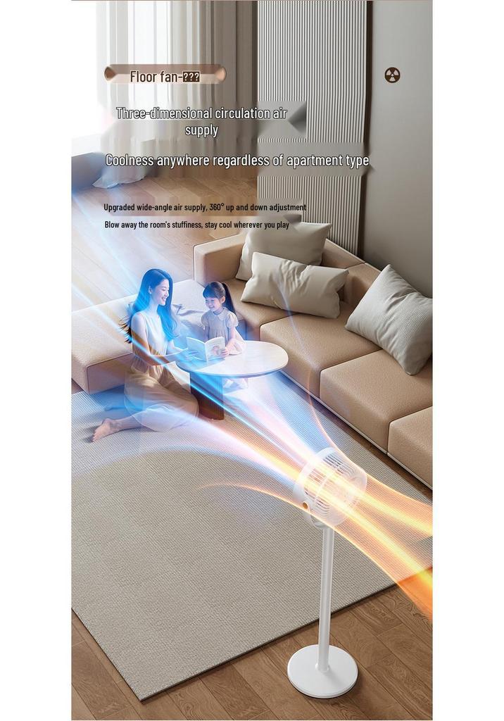 Dual-Use Electric Fan with Remote & Aroma Feature for Table/Floor