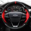 DIY Car Steering Wheel Cover 100% Fit For Ford Focus 4   Fiesta 17-19 Tourneo 2018  New Focus Car Accessories