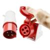 IP44 Industrial Electrical Connector with 32A Capacity and Robust Flame Retardant Material for Secure Connections