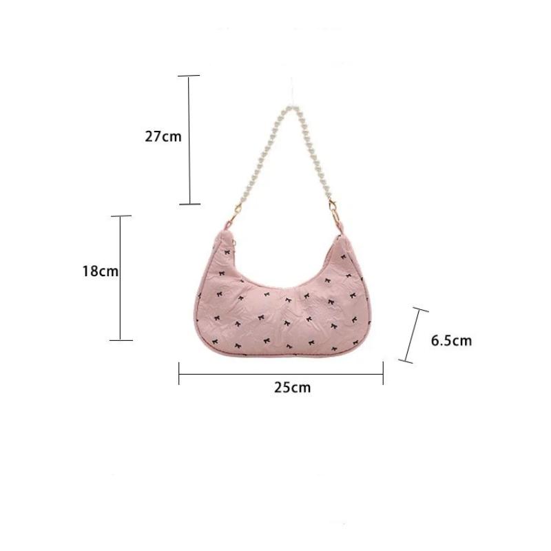 Borsa a Mano Unica con Fiocco Pieghettato Elegante Versatile Borsa a Spalla/Sottobraccio Per Donna
