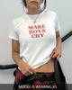 Make Boys Cry Baby Tee: Y2K Graphic Crop Top Style Youth Shirt