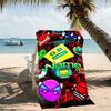 Customizable Personalized Beach Towels Geometry Dash Themed designs.Suitable for the Beach, Yoga, Sports;ideal As Beach Accessories