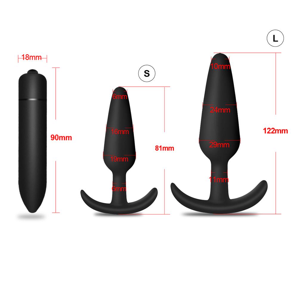 Anal Plug Massager Gay Anal Butt Plug Stimulator Masturbation Tools Dildo Penetration Anal Vibration Toys for Adults Anal Toy