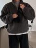 Unisex Lammwolle Baumwolljacke - Winterlich Warm, Trendiger Koreanischer Stehkragenmantel