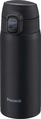 Peacock Thermos Industry Peacock Water Bottle Lock Type One Touch Mug 400ml Dark Navy AK (The-peacock) AKM-40