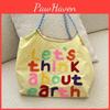 Trendy Street Style Large Capacity Embroidered Canvas Tote Bag For Women