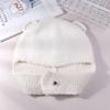 Cappello di Lana Carino con Orecchie d'Orso Giapponese per Donna in Autunno e Inverno Nuovo Caldo Cappello a Maglia che Mostra il Viso Protezione per Collo e Orecchie Cappello