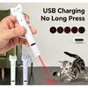 Pet Supplies USB Laser Pen with Feather for Self-Entertainment and Cat Teasing