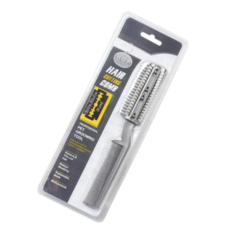 

2-в-1 профессиональная бритва для ухода за домашними животными, пластиковый триммер для собак и кошек с 2 металлическими лезвиями для безопасного ухода за домашними животными