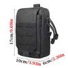 Tactical Waist Bag, MOLLE Utility Pouch, EDC Tool Organizer for Men, Outdoor Gear Bag, Modular Vest Pack, Phone Case Waist Pack