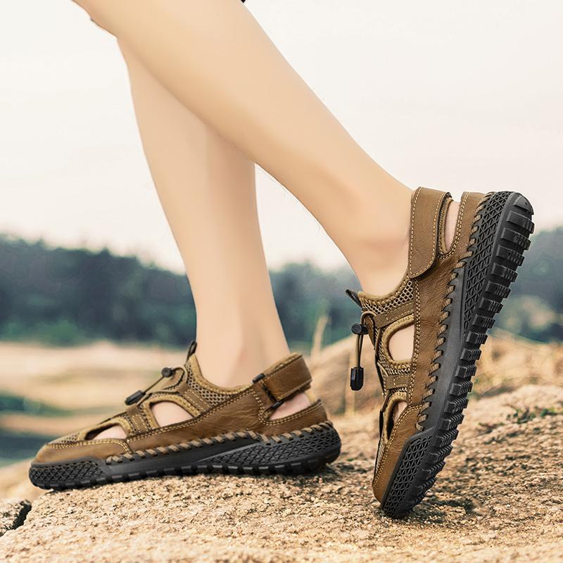 38-46 Summer Men's Casual Closed Toe Sandals Womens Large Size Casual Sandals for Men Mens Hiking Sandals