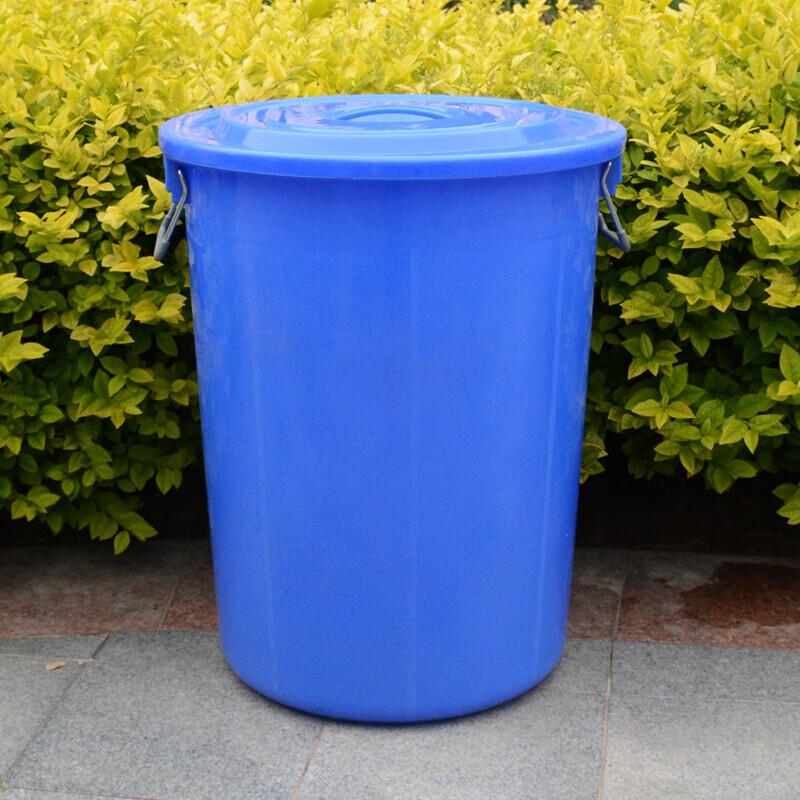 Kelibang 60L Round Plastic Waste Bin with Lid