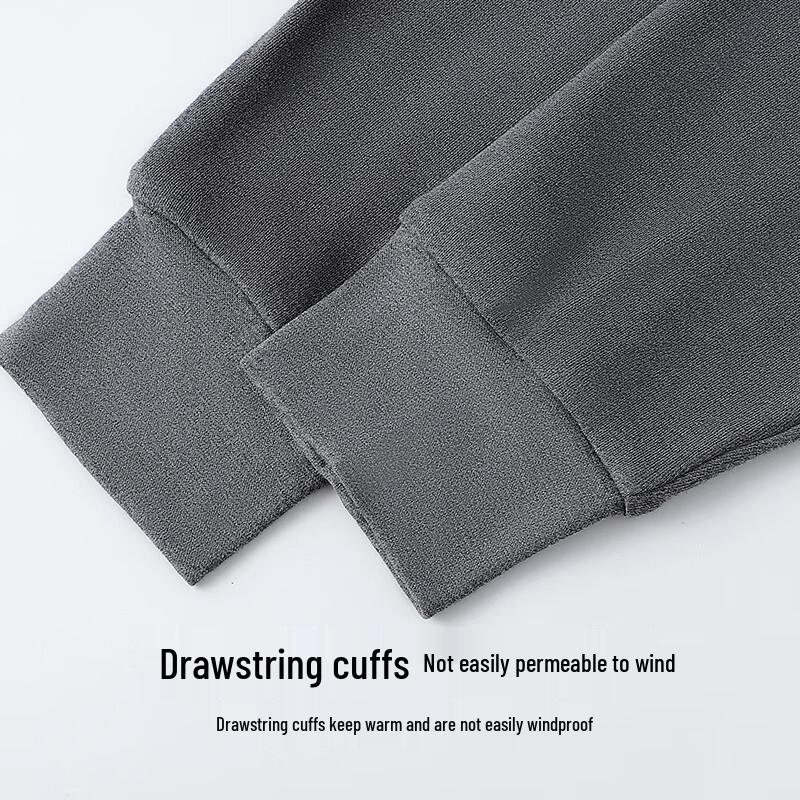 Langsha Men's Plus Size 100% Cotton Thermal Underwear Set