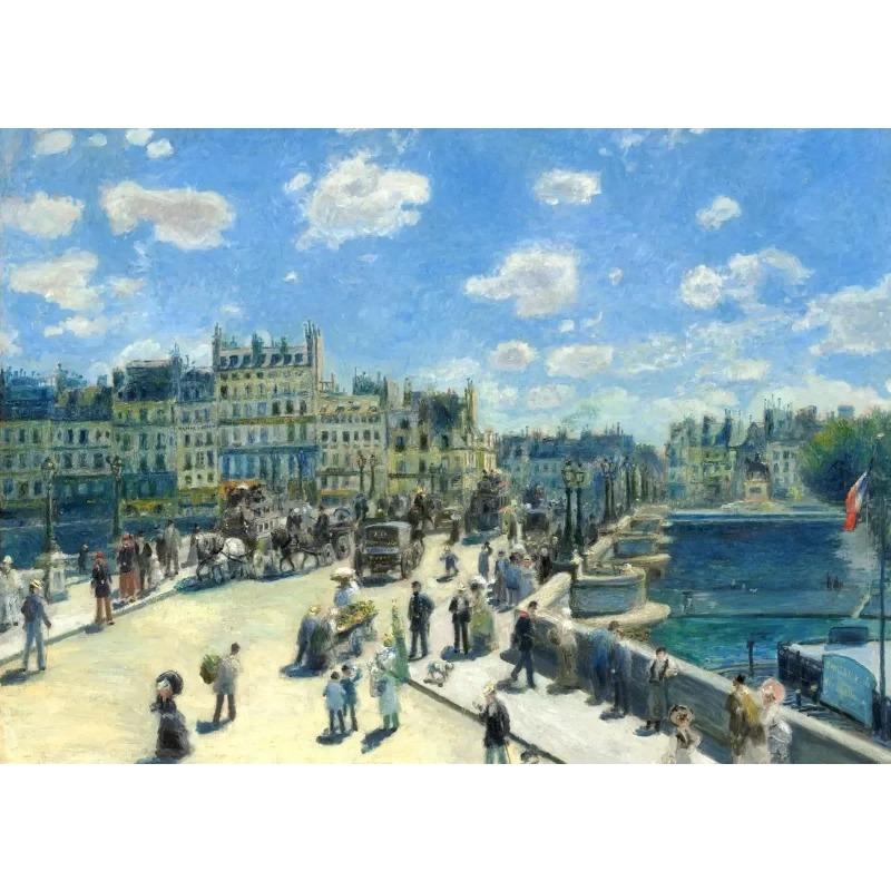 Canvas Painting Vintage Pierre Auguste Renoir Artworks Lunch of The Boating Party Art Poster Wall Prints Picture Room Home Decor