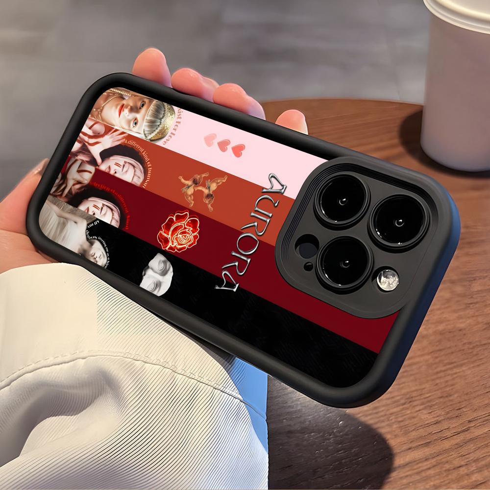 Aurora Aksnes Thicken TPU Mobile Phone Case for iPhone 17 16 15 14 13 12 11 Air Pro Max Plus Colorful Cover